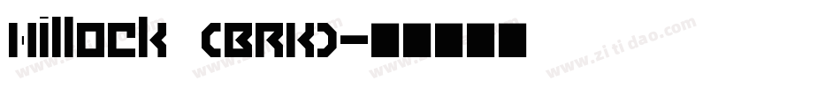 Hillock (BRK)字体转换